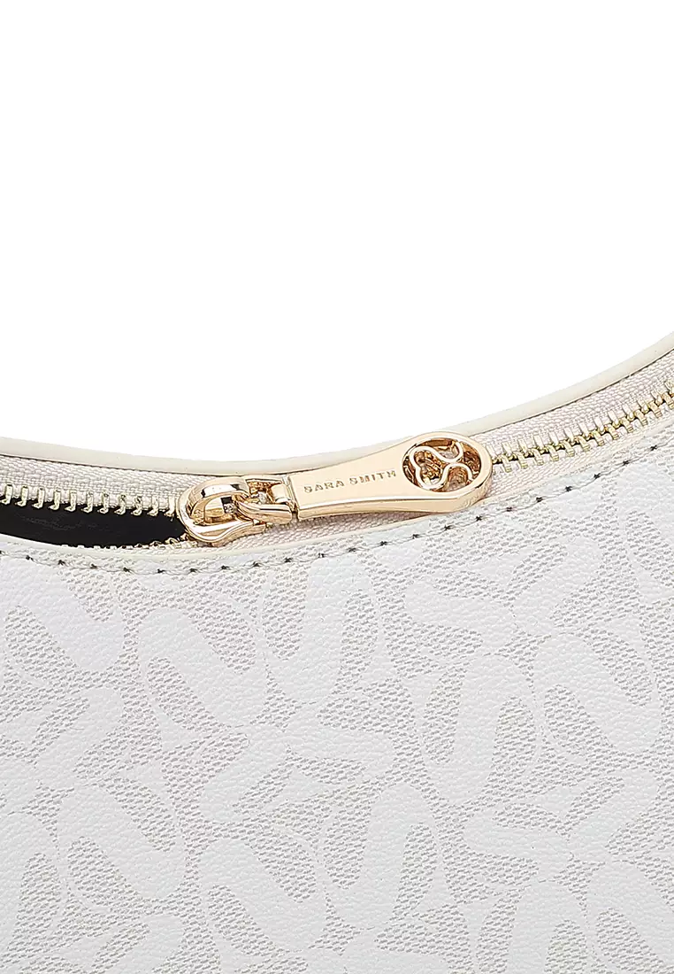 Women's Top Handle Bag / Sling Bag / Crossbody Bag / Shoulder Bag (Tas Tangan Wanita / Tas Selempang Wanita / Tas Bahu Wanita) - Putih