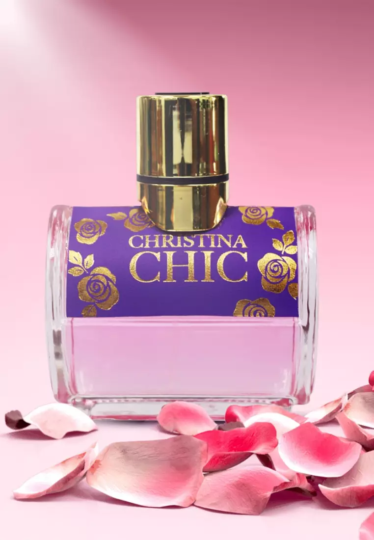 (B1T1)  MB Parfums CHRISTINA CHIC 100ML EDT Perfume For Women/AZURE NOIR 100ML EDT Perfume For Men MB35496-S1WM