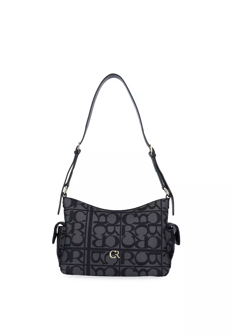 Carlo GEO Duo Pockets Tote Bag - Black