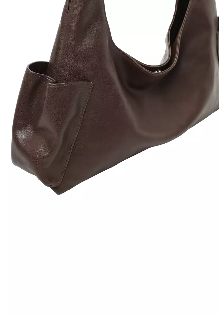 LEXI Side Pocket Hobo Bag II - Cacao