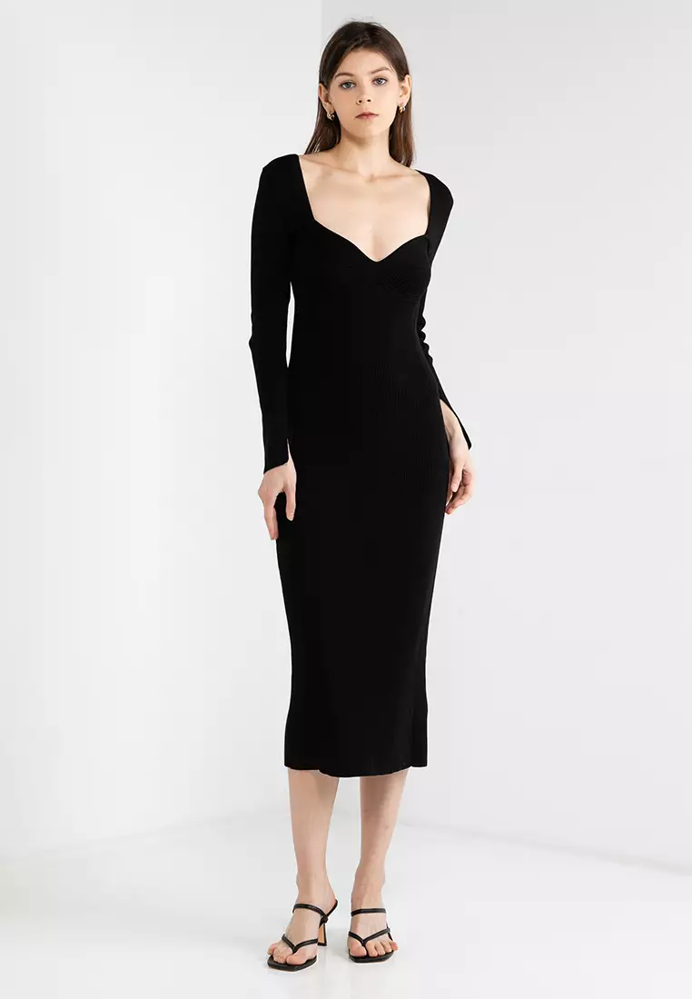 Massimo dutti ribbed dress clearance