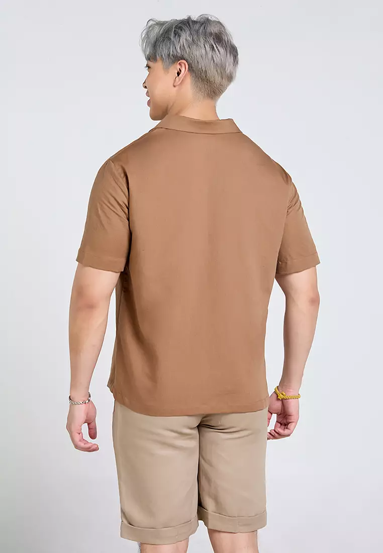 Men’s Short-Sleeve Linen Shirt