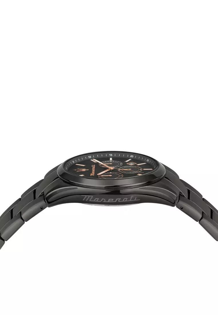 【2 Years Warranty】Maserati Attrazione 43mm Men's Quartz Watch R8853151001 With Luminous Dial Hands