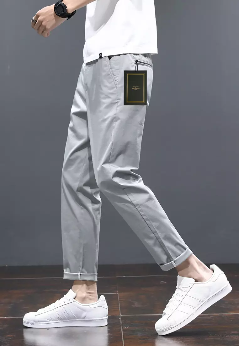 Ice Silk Feeling Cropped Pants AY-L808