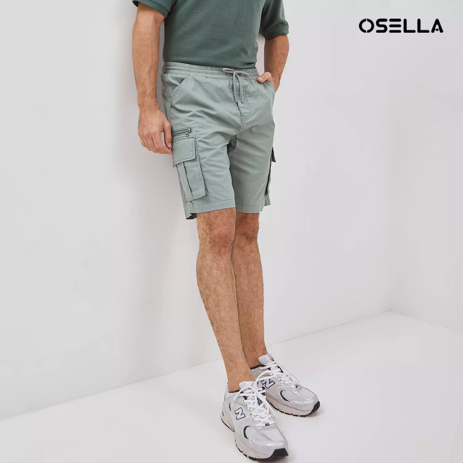 [NEW] Osella Randy Cargo Short Pants With Fancy Fabric 20814005 | Celana Pendek Pria