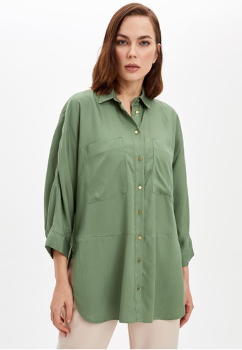 Buy Defacto Defacto Woman Long Sleeve Shirt Zalora Hk