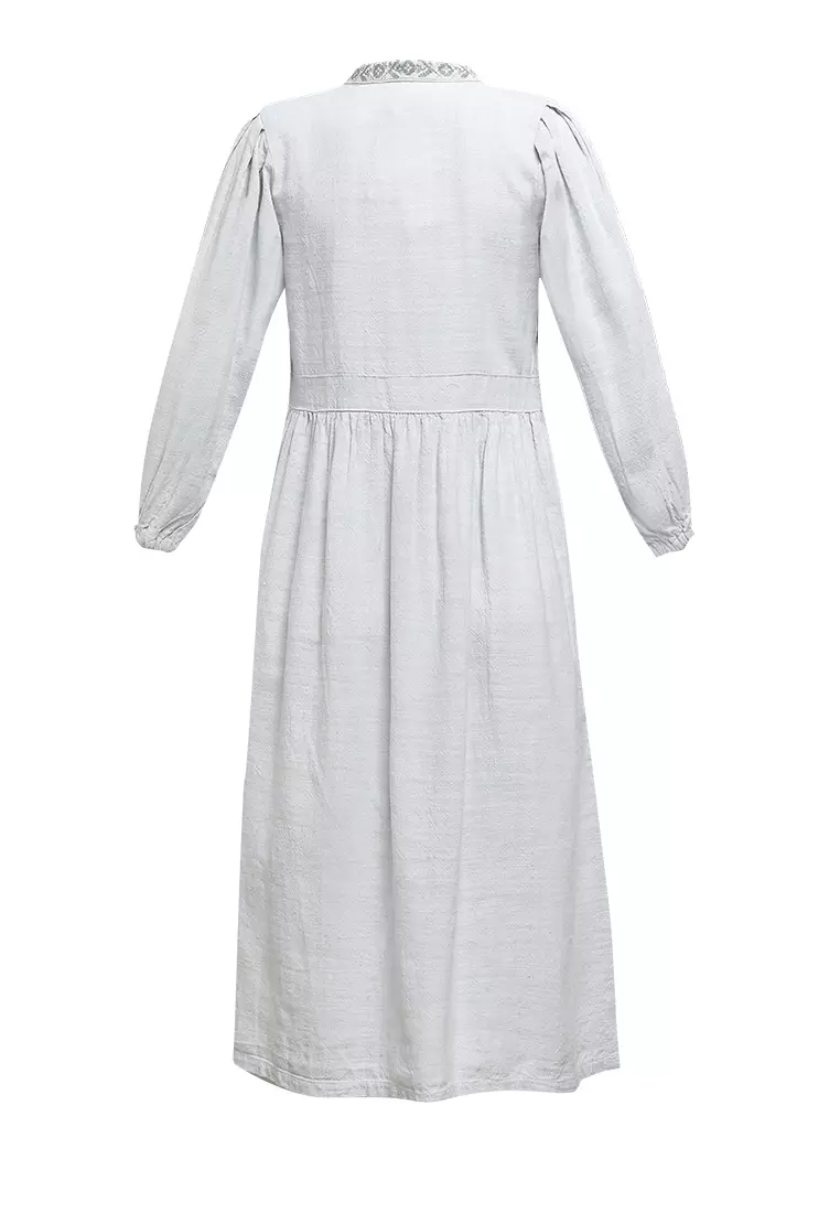 Pito Dito Girl Muqaddas Gamis Dress Anak Hijau Mint - Size 4