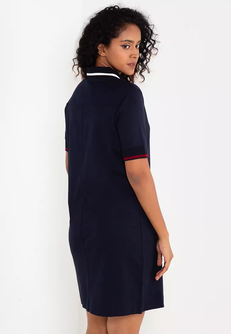 Buy Tommy Hilfiger Regular Dress Global Short 2024 ZALORA Polo | Split Stripe Sleeve Singapore Online