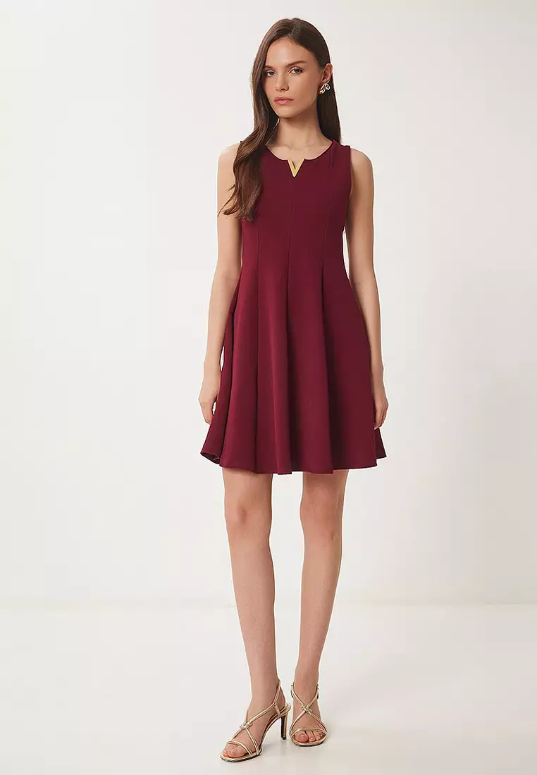 Flounce Mini Knitted Dress