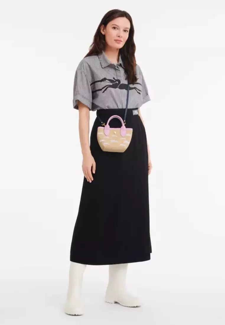 Longchamp Le Panier Pliage Basket XS Pink