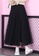 Twenty Eight Shoes black VANSA Mesh Pleated Skirt VCW-Sk958 589C4AA8889EC3GS_2