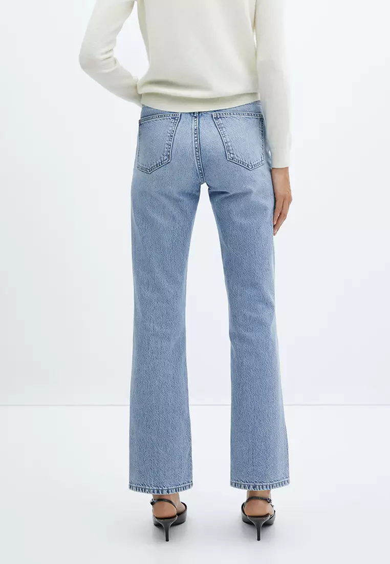 Buy Mango Mid-Rise Straight Jeans 2023 Online | ZALORA Singapore