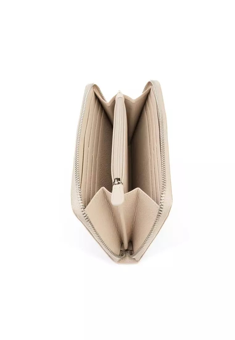 Crossing Milano Long Zip Wallet RFID - New Sand
