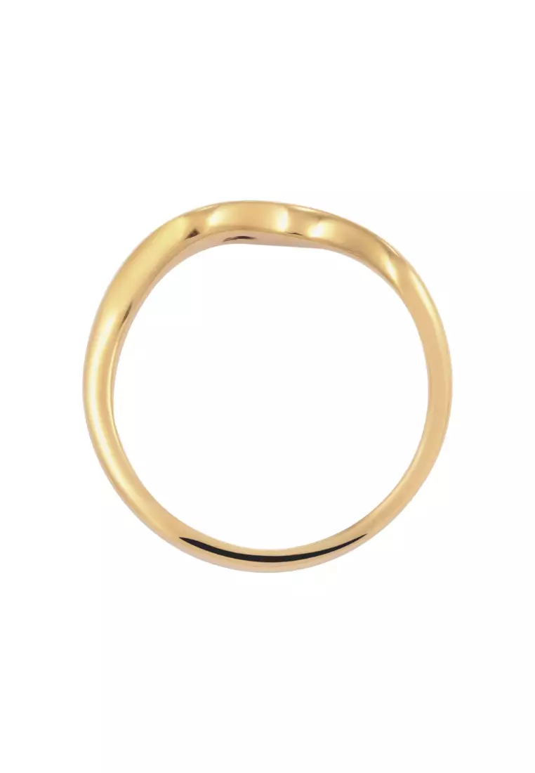 镀金戒指，托帕石镀金