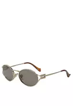 Frame Color: Pale Gold; Lens Color: Grey