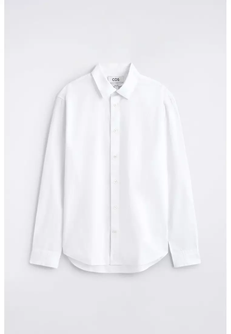 RELAXED PIMA COTTON-POPLIN SHIRT