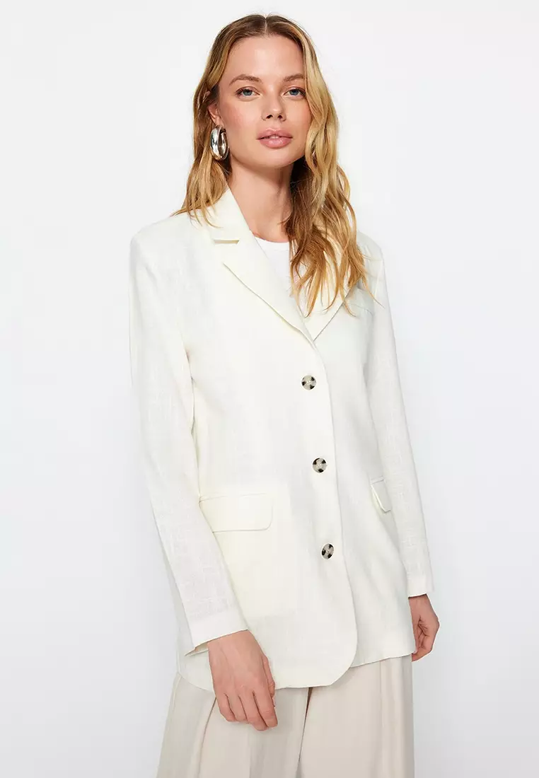 Buy Trendyol Long Sleeves Woven Blazer 2023 Online ZALORA Singapore