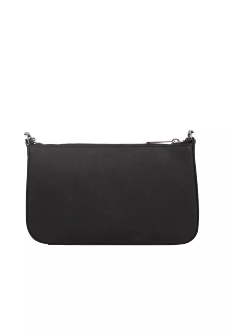 Jet Set Medium Saffiano Leather Crossbody Bag In Black 35S0STVU6L