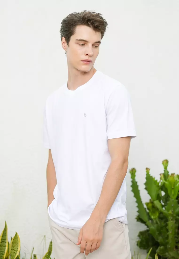 WHITE MEN'S SHORT SLEEVE T-SHIRT