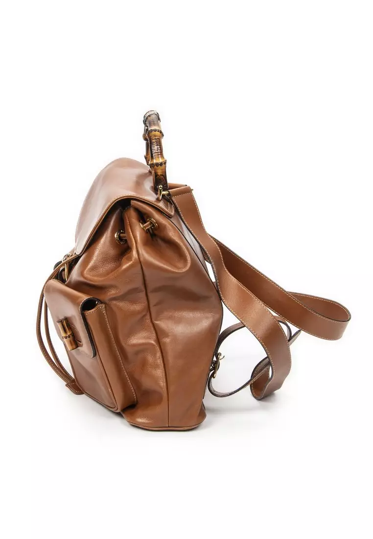 Pre-Loved Large Bamboo Backpack
