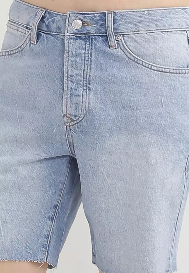 Buy Topman Slim Ripped Denim Shorts Online ZALORA Malaysia