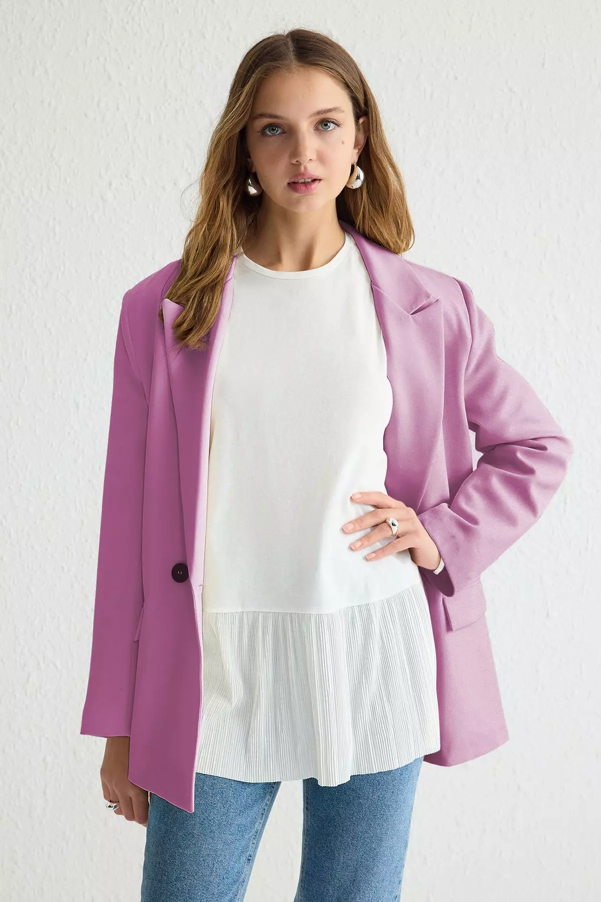 Pleat Detail Sleeveless Knitted Top