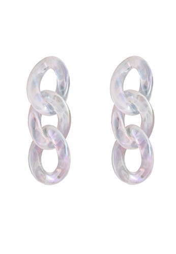 Glamorbit multi Chain Holographic Statement Earrings C69A8ACE7D0FDFGS_1