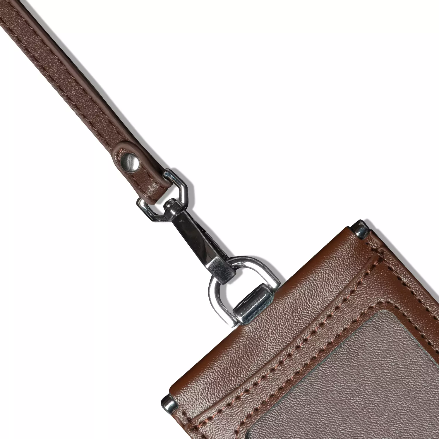 Orion Brown Lanyard \/ ID Card Holder