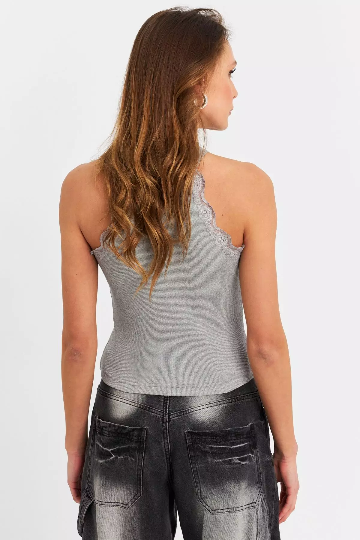 Halter Neck Lace Blouse