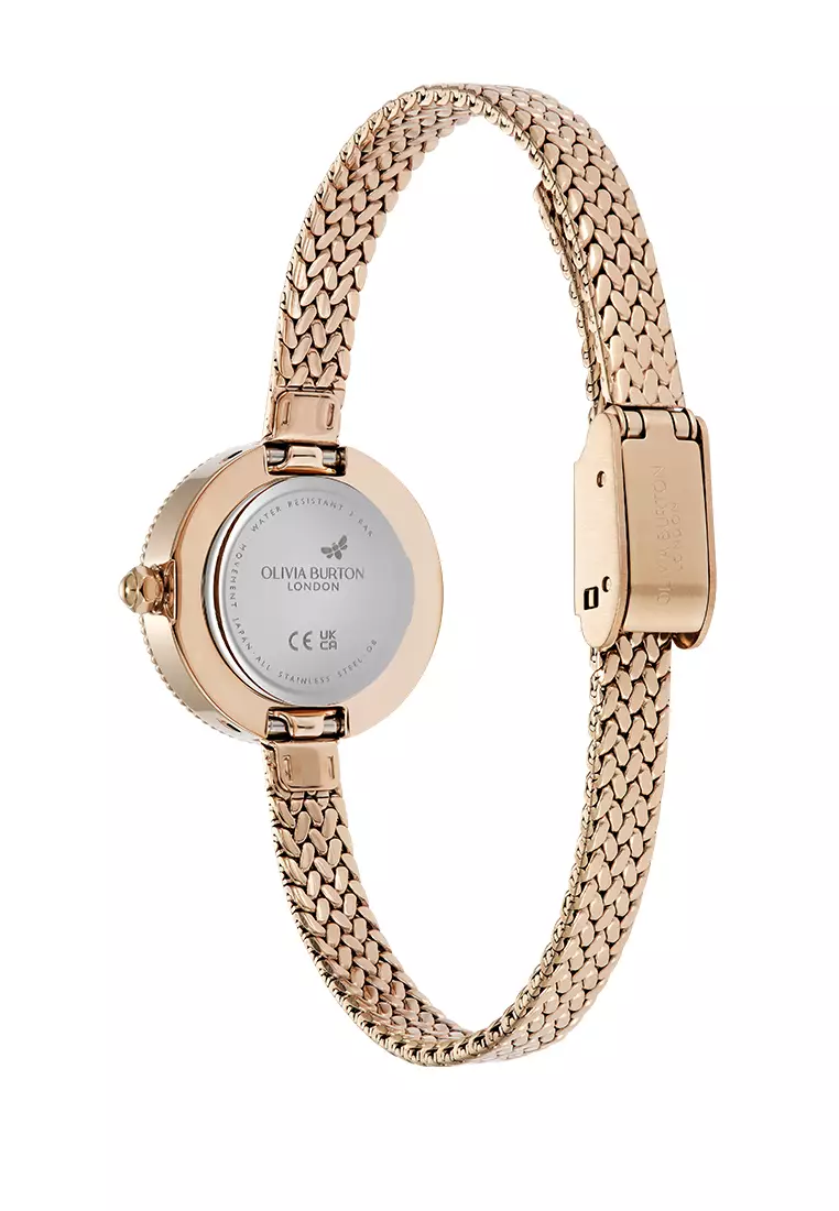 Olivia Burton Finery Rose Gold Mesh 20mm - 24000280