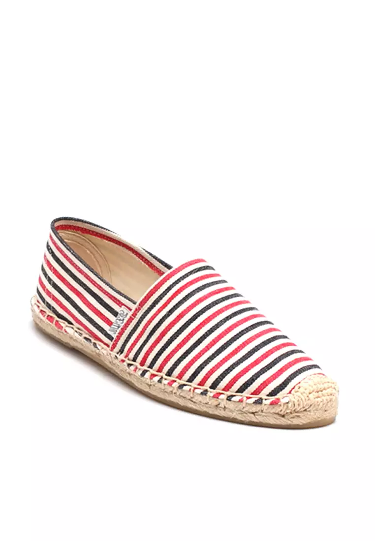 Contrast Stripes Canvas Espadrilles HB5