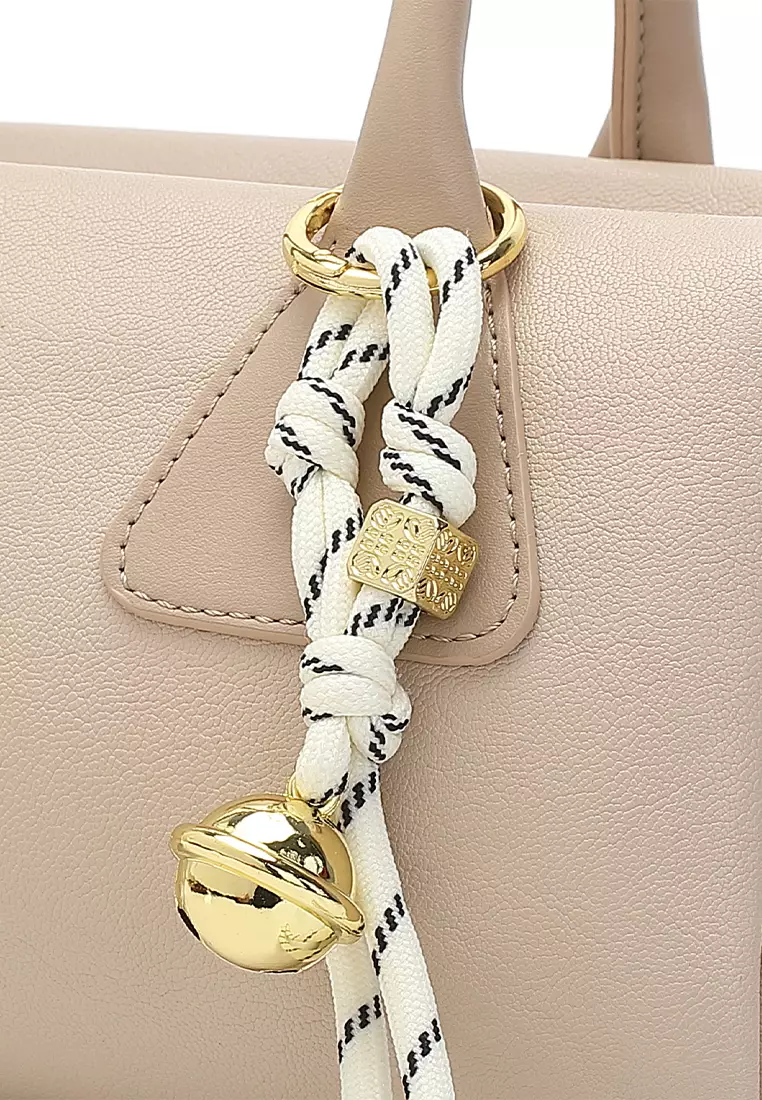 Women's Top Handle Bag / Sling Bag / Crossbody Bag - Beige