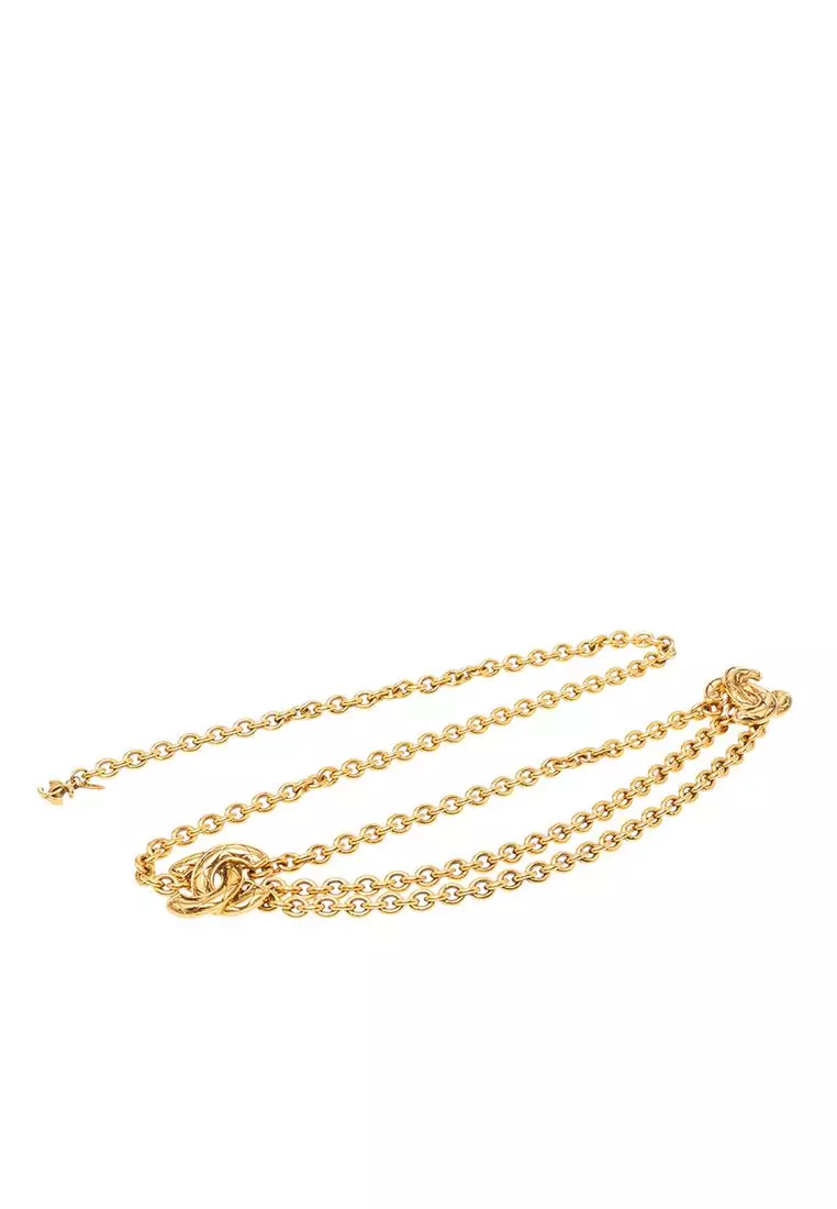 Buy Chanel Pre-Loved Chanel Gold Plated Quilted Cc Triple  display picture 3