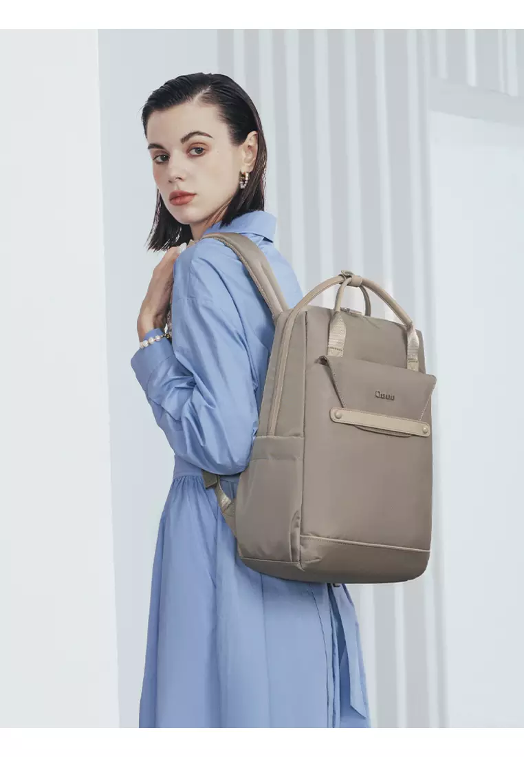 Versatile Top Handle 15.6 Laptop Compartment Waterproof Backpack For Women