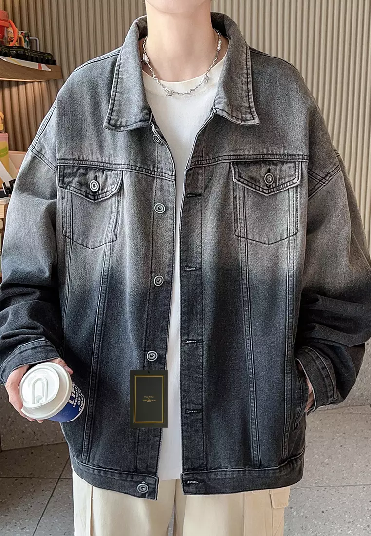 Vintage Washed Denim Jacket LK-HTS612