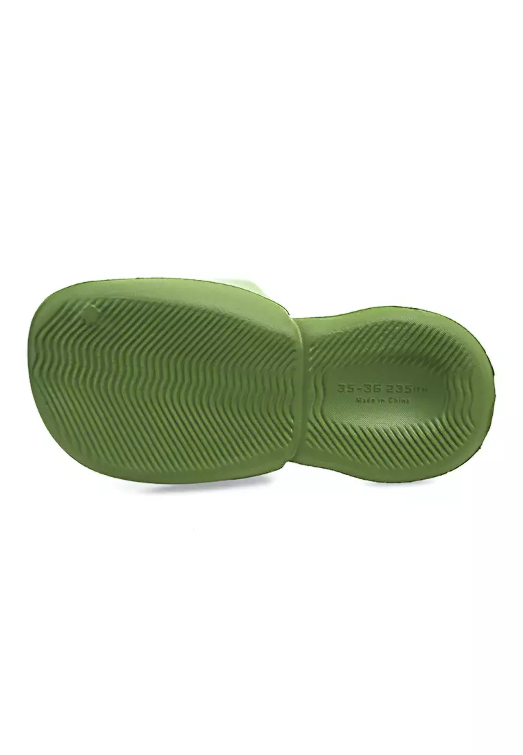 Verel Sandal Rumah Anti-Slip Slipper Unisex Quick Drying Elegant Design Material EVA Soft ORIGINAL - Green