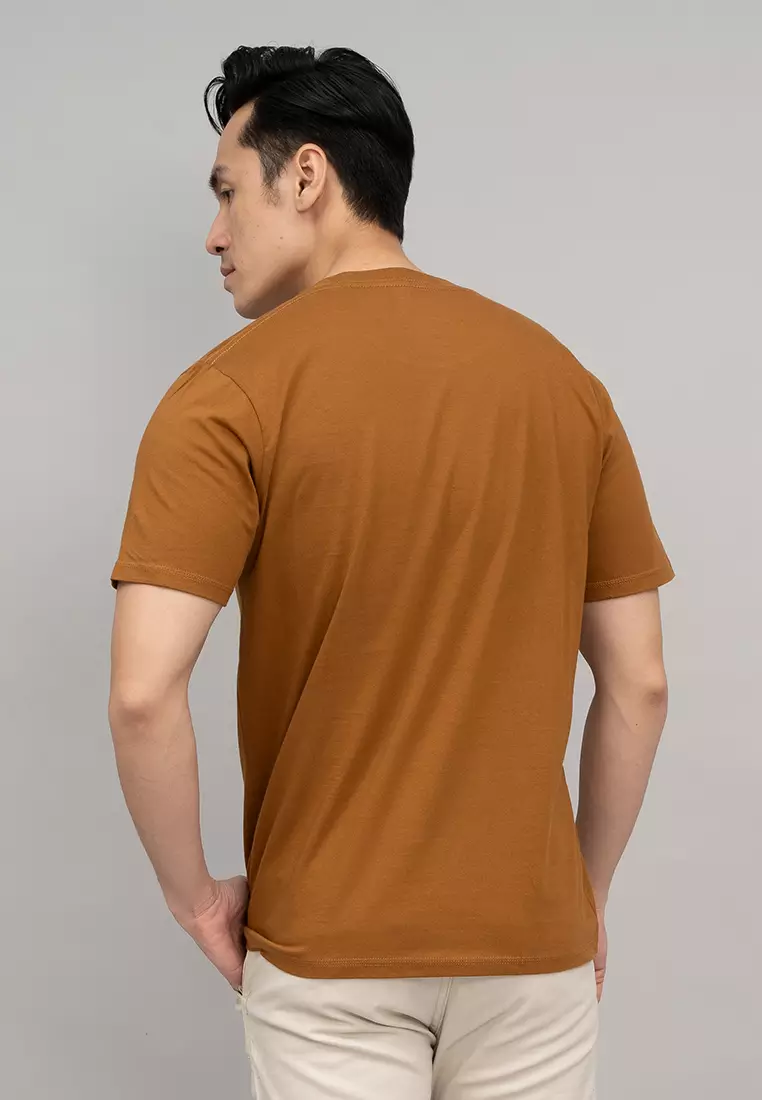 Houseofcuff T-shirt Kaos Polos Pendek Brown Tersedia Size S-4XL