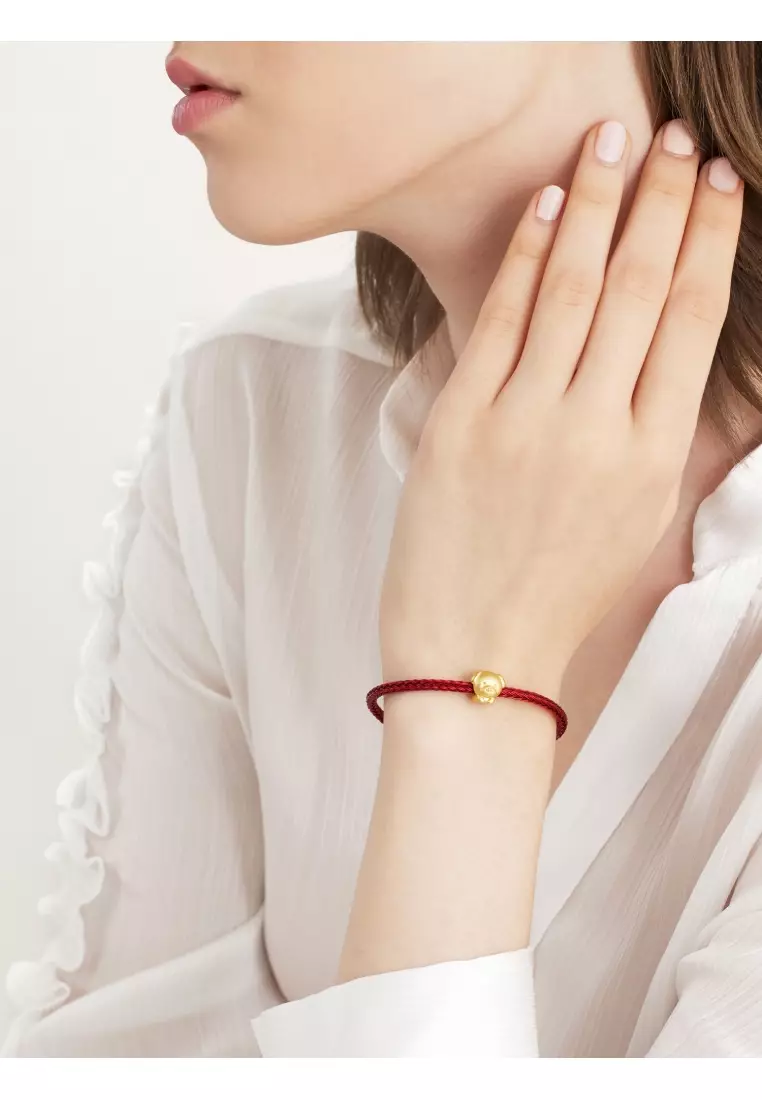 Charme 999 24K Gold Chinese Zodiac Dog Charm 93701C (Bracelet not included)