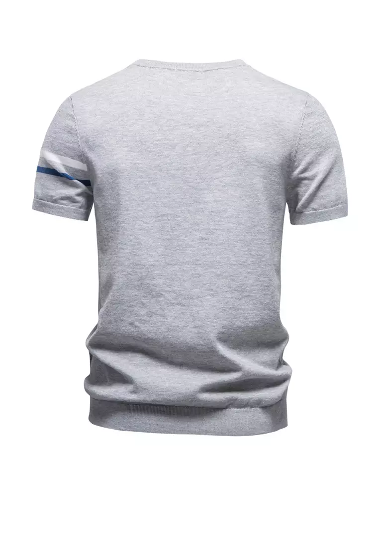 Pure Cotton Stripe T-Shirt AX-PSM8510
