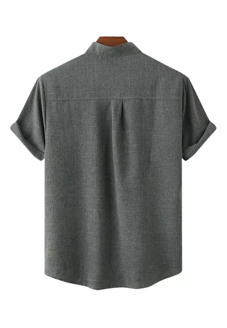 Cotton Linen Solid Color Shirt YL-C85
