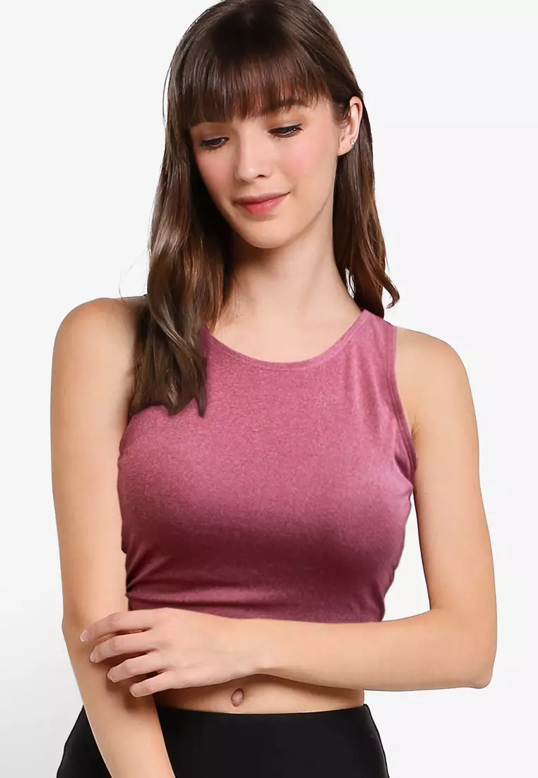 Buy FUNFIT Crossback Padded Tank Top (Heather Red) 2024 Online