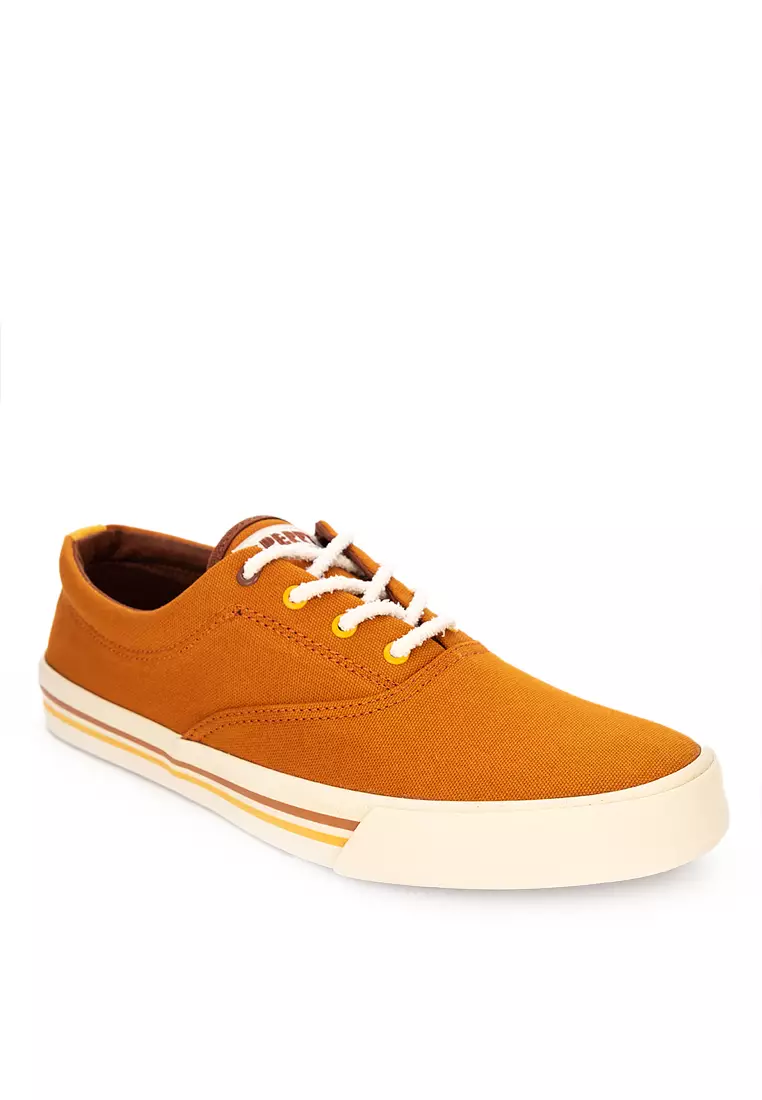 Discount on Sperry  shoes - SKU: Men's Seacycled™ Striper Ii Cvo Resort Sneaker Orange (Sts25522)