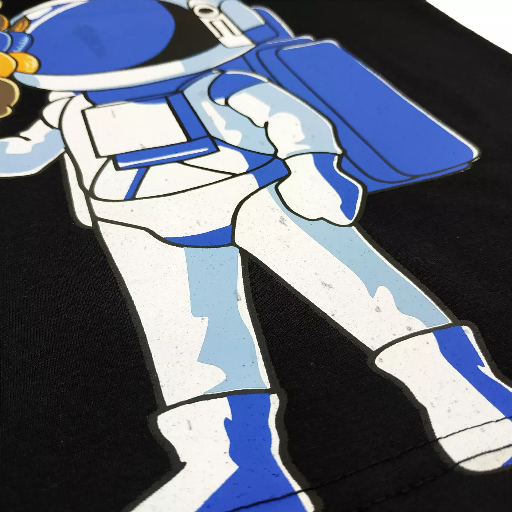 Wakakids Baju Anak Laki Laki Atasan Kaos Usia 4 Tahun Hingga 14 Tahun Motif Astranout 3910 Hitam SPATS