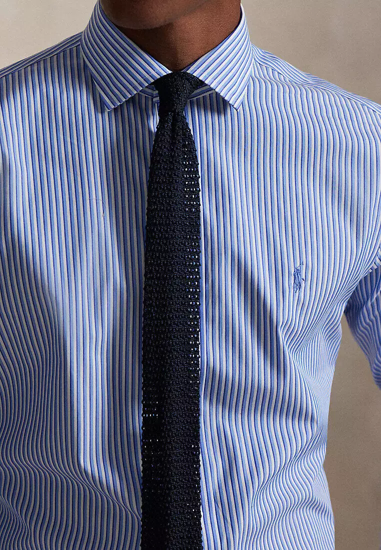 Custom Fit Striped Poplin Shirt