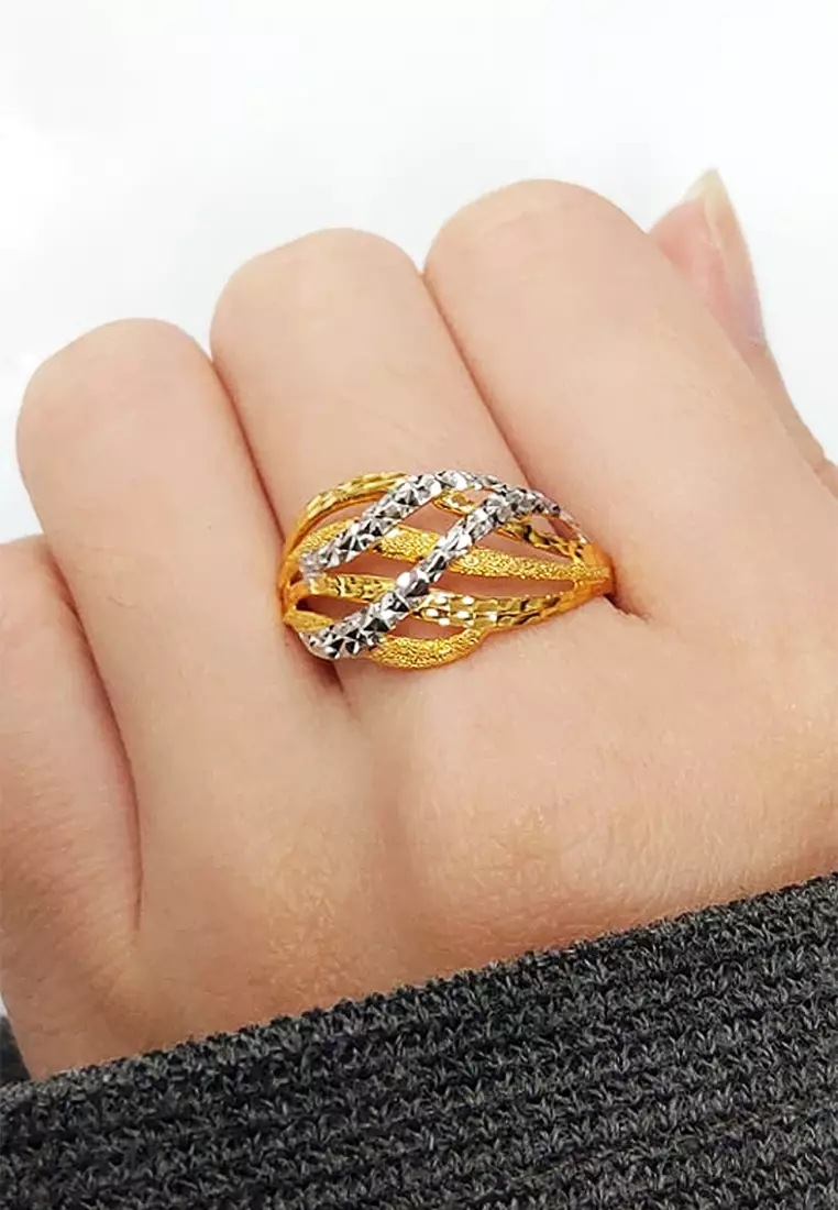 Gold jewellery online ring design