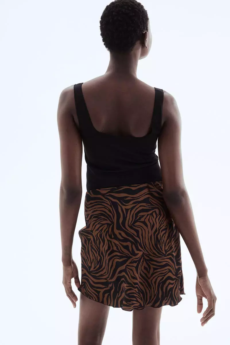 Satin slip skirt