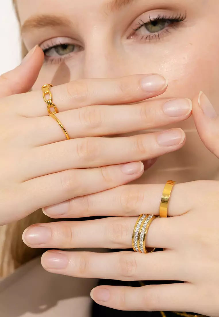 Elysian Band Gold Layered Ring