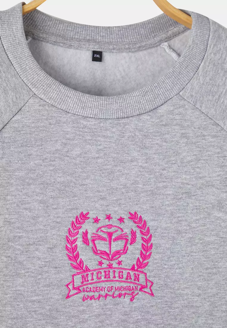 Plus Size Embroidery Detailed Sweatshirt