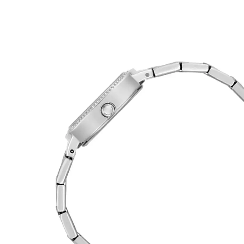 Jam Tangan Wanita Guess Rose Bud GW0544L1 Ladies Silver Dial Stainless Steel Strap