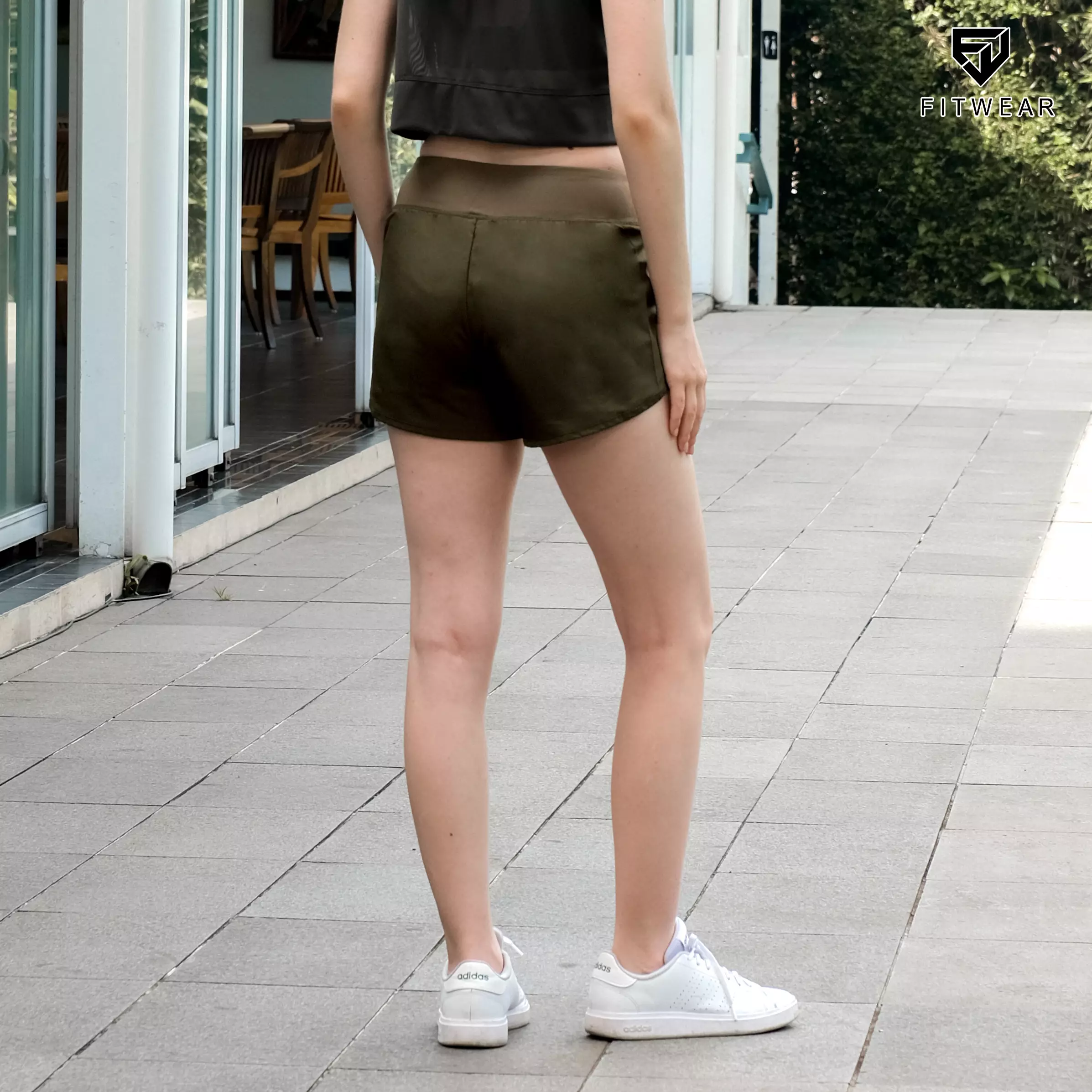 FITWEAR - CAITLYN LAYERED PANTS + INNER - ARMY